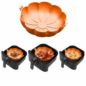 Nueva bandeja <span class=keywords><strong>de</strong></span> silicona para hornear, molde <span class=keywords><strong>de</strong></span> silicona con forma <span class=keywords><strong>de</strong></span> calabaza <span class=keywords><strong>de</strong></span> Halloween, molde para pasteles, cesta para <span class=keywords><strong>freidora</strong></span> <span class=keywords><strong>de</strong></span> <span class=keywords><strong>aire</strong></span> <span class=keywords><strong>de</strong></span> 8,5 pulgadas, olla - Product Image 1