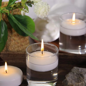 Wholesale 3 Inch Cylinder <strong>White</strong> Unscented Waterproof Home Decor Floating <strong>Candles</strong> for Decor Floating <strong>Candle</strong> <strong>White</strong> - Product Image 2