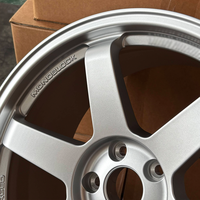 Velg TE37 Style Forged 15 16 17 18 19 20 Inch 5x112 5x114.3 JDM Sport Racing untuk Mobil Civic Type R 370Z GR86 Supra