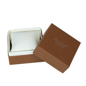 Boîtes d'emballage en carton rigide de luxe personnalisées écologiques pour montres à quartz avec insert en forme de petit coussin - Product Image 4