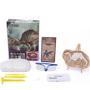 Kit de excavación de dinosaurios, juguete de excavación de fósiles, modelo de esqueleto de dinosaurio de plástico, aventura educativa para niños de 5 a 7 años - Product Image 2