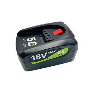 Batterie de remplacement pour perceuse <span class=keywords><strong>sans</strong></span> <span class=keywords><strong>fil</strong></span> <span class=keywords><strong>Bosch</strong></span> PSB18 18V 5000mAh Li-ion, pack haute performance - Product Image 2