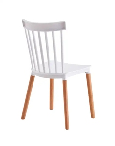 Best <b>Sale</b> Colorful Contemporary Design Hotel Restaurant <b>Chair</b> Plastic Dining <b>Chairs</b> With Wooden Leg - Product Image 4