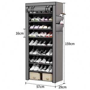 Mode magnétique côté ouvert empilable pliant clair affichage boîte de rangement de chaussures pour organisateur basket-ball Air Jord - Product Image 5