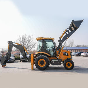 Leistungsstarker Baggerlader <span class=keywords><strong>Mini</strong></span>-Baggerlader Elektrischer 4x4 Kompakttraktor mit Lader und Bagger - Product Image 3