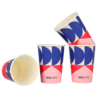 Tasses de café de papier d'utilisation à mur unique jetable biodégradable de boisson