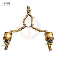 Échappement arrière SDO Burnt Golden Titanium pour Mercedes-Benz AMG E63 E63S W212 5.5T 2012-2016, silencieux à soupape de performance