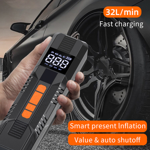 Gonfleur de pneus numérique portable 12V avec écran LCD, monocylindre pour voiture, moto, vélo, avec câble USB et accessoires - Product Image 5