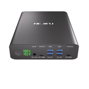 Krisdonia Portable Charger PD 100W USB C <strong>Power</strong> <strong>Bank</strong> 64000mAh Fast Charging External Battery Pack USB-C <strong>65W</strong> for Type-C Laptops, - Product Image 1