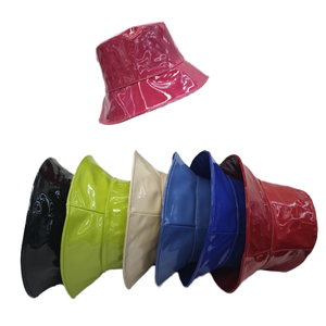 Gorro <span class=keywords><strong>de</strong></span> <span class=keywords><strong>lluvia</strong></span> impermeable <span class=keywords><strong>para</strong></span> <span class=keywords><strong>mujer</strong></span>, elegante sombrero <span class=keywords><strong>de</strong></span> cubo <span class=keywords><strong>de</strong></span> piel sintética brillante, ala ancha sólida <span class=keywords><strong>para</strong></span> fiesta informal al aire libre, uso diario, Hip Hop - Product Image 4