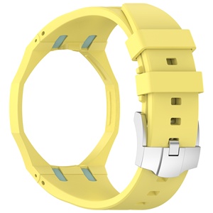 Correa de Silicona Integrada Estilo Savonnette de Lionorm para AP -Swatch Royal Pop 3 O'clock Crown, Correa de Repuesto Impermeable para Reloj - Product Image 4