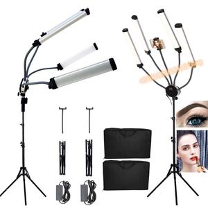 Équipement de salon de beauté Led bras lumière téléphone vidéo anneau lampe 80W photographie lampe avec trépied pour <span class=keywords><strong>Tik</strong></span> <span class=keywords><strong>Tok</strong></span> maquillage Youtube FX-800 - Product Image 1