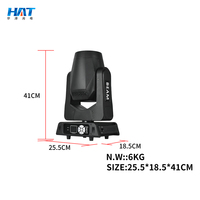 Fabricante de Luces HAT, Venta al por Mayor de Luz Móvil de Cabeza con Haz LED de 200w, 6+12 Prismas, Luz de Escenario DMX Sharpy para DJ, Discoteca, Bar, Fiesta