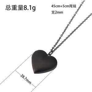 Collier tendance en acier inoxydable avec pendentif croix, plaqué or 18 carats <span class=keywords><strong>et</strong></span> finition miroir, cadre <span class=keywords><strong>photo</strong></span> ouvrable pour couples - Product Image 2