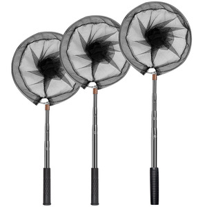 Épuisette télescopique pliable en acier inoxydable, ensemble d'équipement de pêche portable - Product Image 1