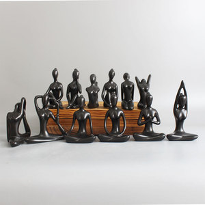 Jane Ermei porcellana bianca ceramica Yoga Figure ornamenti <span class=keywords><strong>arte</strong></span> astratta decorazioni di lusso <span class=keywords><strong>in</strong></span> resina artigianato all'ingrosso - Product Image 4