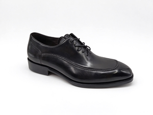 Black <b>Apron</b> Toe Oxford Dress Shoes for <b>Men</b> Polished Genuine Leather Lace Up Formal Business Wedding Dress Footwear Hand Stitched - Product Image 6