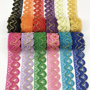 Grosir 5cm aksesoris garmen renda Trim bordir pengantin renda perbatasan potong bordir indah renda Trim - Product Image 3