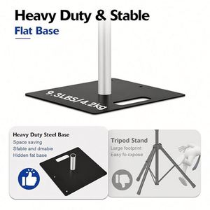 6-10 ft Adjustable Aluminum Single Horizontal Bar <b>Backdrop</b> <b>Stand</b> Curtain Decoration Pipes for Exhibition <b>Wedding</b> - Product Image 3