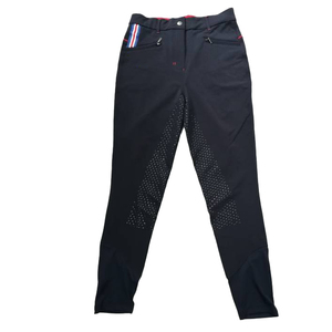 <span class=keywords><strong>Pantalon</strong></span> d'équitation pour femmes OEM personnalisé 90% Nylon 10% Spandex Leggings d'équitation imperméable Mountain Horse Mid High Waisted Breeches Equestrian Pant - Product Image 5