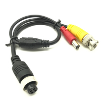Tête femelle d'avion à tête mâle BNC Vidéo DC Tête mâle Connexion Véhicule MDVR Caméra Camion Câble de transmission