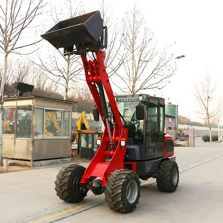 Máquinas de movimentação de terra 0.9 Ton Mini Carregadeira Compacta Pá Carregador Frontal Utilitário Jardim Trucking Tractor EPA Opcional CE