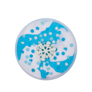 Commercio all'ingrosso della fabbrica di neve serie Flying Snowflakes burro melma con bianco e blu melma burrosa - Product Image 3
