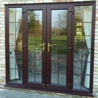 Ventanas Corredizas de Aluminio Negro con Certificación Australiana, Ventanas Económicas de Doble Acristalamiento