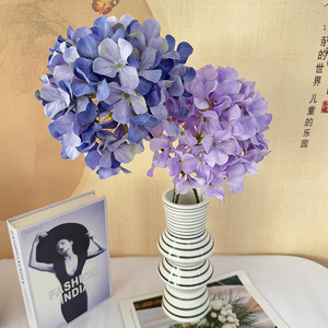 Fleurs artificielles Longyu Craft, hydrangea dense à tige unique en soie, décoration ronde pour arche de mariage - Product Image 2