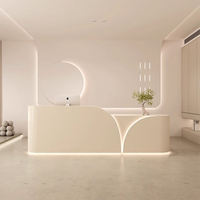 Nouveau design comptoir de réception de salon table réception comptoir de spa personnalisé pour bar spa