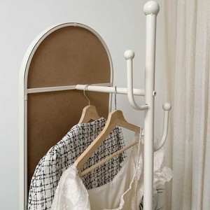 Full Length <b>Mirror</b> Plastic Framed Rotating <b>Floor</b> <b>Standing</b> With Storage Basket For Dressing Room And Home Use - Product Image 3