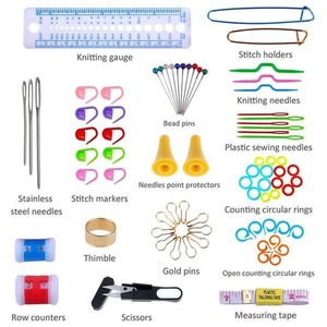 100pcs Crochet Hook Set <strong>Yarn</strong> Knitting <strong>Needles</strong> Sewing Tools Full Set DIY Crochet Craft Tools - Product Image 2