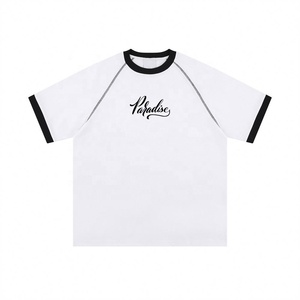 T-shirts surdimensionnés en coton lourd 100 % personnalisables pour homme, manches raglan, impression numérique, vente en gros - Product Image 3