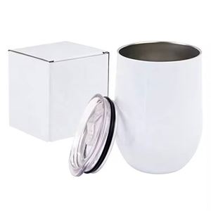 Sublimation Eggshell 304 Stainless Steel <b>Thermos</b> <b>Cup</b> Heat Transfer Coating Vacuum Insulation U-shaped Design Modern Style 6-12 - Product Image 3