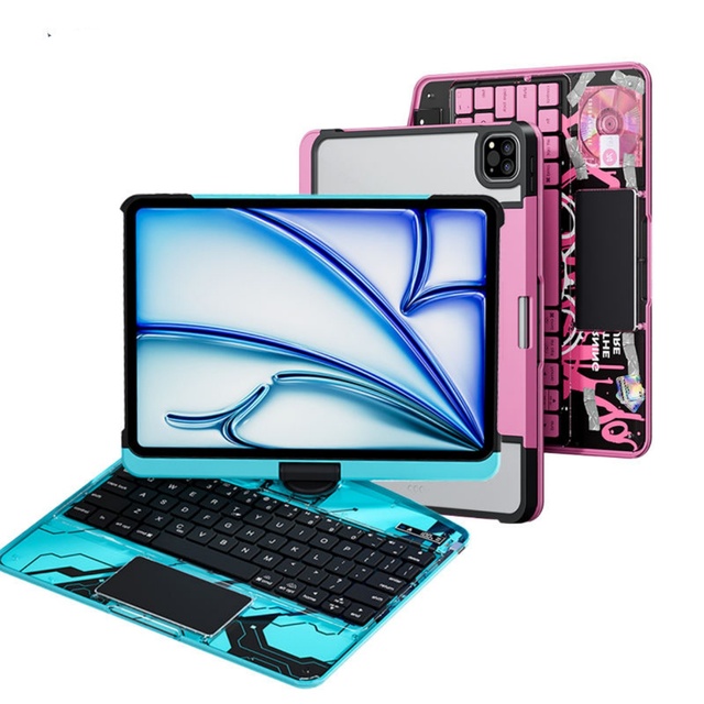 Buy Wholesale Slim Tablet Case Fashionable Tablet Cover Backlit Rgb 360 Magic Keyboard case with Trackpad for ipad for Ipad Air
