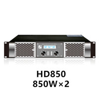Équipement de sonorisation audio HD850 850W Amplificateur et haut-parleurs de classe D à 2 canaux