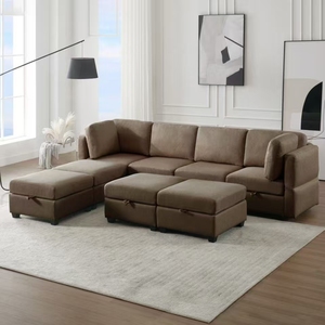 Modernes Schnitts ofa für Wohnzimmer möbel Ecksofa Wende-<span class=keywords><strong>Sofa</strong></span> mit Aufbewahrung kissen Kunststoff beine - Product Image 2