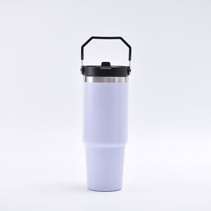Gobelet isotherme en acier inoxydable de 30 oz, à double paroi, avec couvercle, prêt à être expédié - Product Image 3