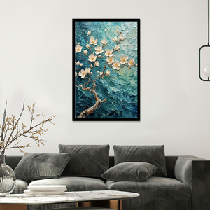 Peinture à l'huile artisanale de haute qualité, fleurs en pleine floraison, 100% peinture à l'huile artisanale pour la décoration de la maison - Product Image 5