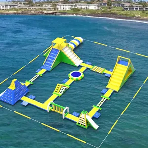 ANGE 30 x30m parco acquatico gonfiabile seaside aqua park attrezzature gonfiabili personalizzate per parchi acquatici sea world in vendita