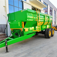 Grand épandeur de compost commercial de 16 m³ Épandeur de fumier vertical