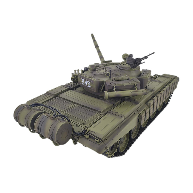 Henglong 3939-1 1/16 Scale RC 2.4Ghz IR+BB Remote Control Tank Model Russian T-72 Main Battle Tank Metal Batteries for Toys