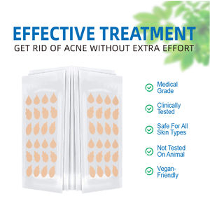 얼굴 살리실산 및 티 트리 여드름 스티커 치유 여드름을위한 투명 상처 드레싱을위한 하이드로 콜로이드 여드름 패치 - Product Image 2