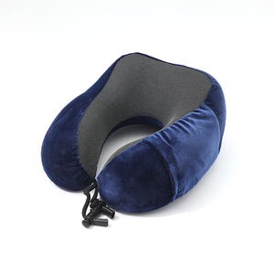 Bantal Leher Memory Foam Bentuk U Custom, Bantal Pijat Portabel untuk Perjalanan Luar Ruangan dengan Cetakan Kartun untuk Tidur & Relaksasi - Product Image 2