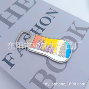 Imanes y abridores de botellas de aleación de zinc personalizados de fábrica con temática turística: Barcelona (España), Francia e Italia. - Product Image 3