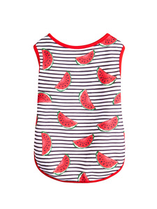 Chaleco sin mangas de acrílico tropical para mascotas - ¡Oferta especial! Estampado de frutas, informal, para perros grandes/pequeños y gatos, estilo playero - Product Image 6