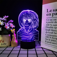 Lampe LED fantaisie Anime à commande tactile, projecteur d'étoiles et de galaxie, veilleuse télécommandée à intensité variable