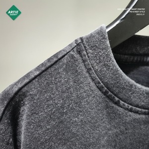 Artie เสื้อยืดผู้ชายพิมพ์ลายหัวกะโหลกสีขาวย้อนยุคทรงหลวมฟิตเนสแขนสั้นมีลวดลายเคลื่อนไหวสไตล์อินเทรนด์ - Product Image 1