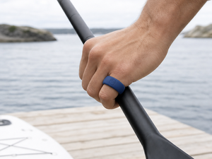 เคสซิลิโคนแบบมีโลโก้สั่งทำพิเศษสำหรับแหวน Oura Ring 5/4, Galaxy Ring, RingConn, Ultrahuman ลายคลื่นสีฟ้าทะเลแบบนูน - Product Image 6