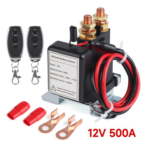 <b>Remote</b> Battery <b>Switch</b> 12V 500A Solenoid With 2 Key Fobs For Car Boat RV - Product Image 4